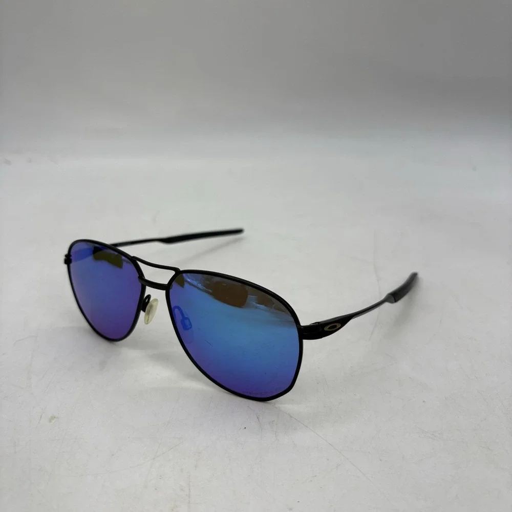 Oakley Contrail Ti Titanium Satin Steel Prizm Sapphire Polarized OO6050-0457